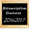 Réinscription en Doctorat 2016/2017