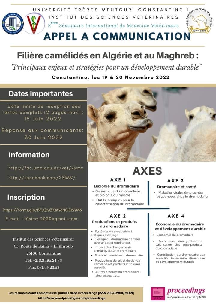 Séminaire médecine vétérinaire - Constantine2